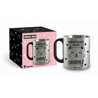 Caneca Metal Inox 300ml Cat