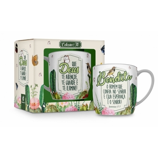 Caneca Porcelana Urban - Deus Te Abençoe