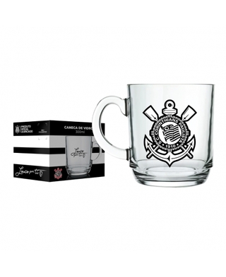 Caneca de Vidro Corinthians 300ml