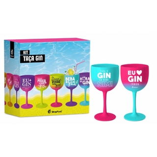 Taça Gin C/ 2 un Degradê - Para o Gin Digo Sim