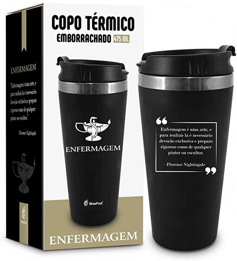 Copo Térmico Emborrachado - Enfermagem