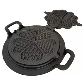 Forma Para Fazer Waffle Alça Ferro Fundido 24cm - comprar online
