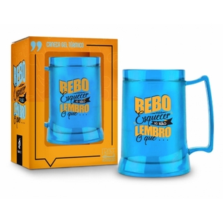 Caneca Gel 300ml - Bebo Para Esquecer