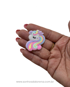 APLIQUE EMBORRACHADO UNICORNIO CANDY 03 (2 UNIDADES) - comprar online