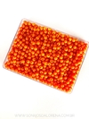 BOLAS LEITOSAS 6MM LARANJA NEON 30 GRAMAS