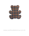 APLIQUE ACRILICO URSO DE GRIFE BURBERRY 3,5CM UNIDADE