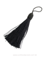 TASSEL POLIESTER PRETO 14CM UNIDADE