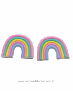 APLIQUE EMBORRACHADO ARCO IRIS CANDY 5CM (2 UNIDADES)