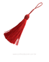 TASSEL POLIESTER VERMELHO 14CM UNIDADE