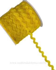 FITA SIANINHA COR AMARELO 5MM KIT COM 05 METROS