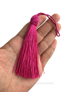 TASSEL POLIESTER PINK 14CM UNIDADE - comprar online