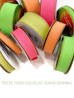 FITA JEANS SINIMBU LARANJA NEON COR:1785/13 ROLO COM 10 METROS - comprar online