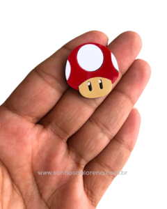 APLIQUE ACRILICO SUPER MARIO BROS (TOAD) 2,5CM 2 UNIDADES - comprar online