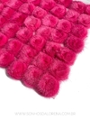 POMPONS ACHATADINHOS DE PELUCIA 4,5CM ROSA PINK 2 UNIDADES