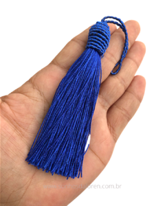 TASSEL POLIESTER AZUL ROYAL 14CM UNIDADE - comprar online