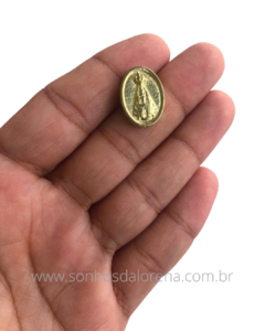 ENTREMEIO PASSANTE NOSSA SENHORA METAL DOURADO 1,6X1,2CM UNIDADE - comprar online