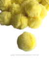 POMPOM DE PELUCIA 7CM LEMON GRANDÃO UNIDADE