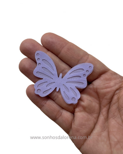 BORBOLETA VAZADA LILAS 4CM COM 02 UNIDADES - comprar online