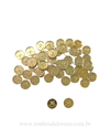 ETIQUETA DE ACRILICO DOURADO 10MM TAG LISA PERSONALIZADA 100 UNIDADES