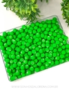 BOLAS EMBORRACHADAS VERDE NEON DE 8MM COM 30 GRAMAS