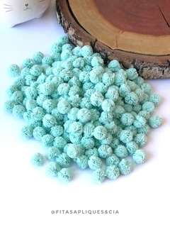 KIT COM 10 POMPONS DE MALHA DE 1,5CM TIFANNY