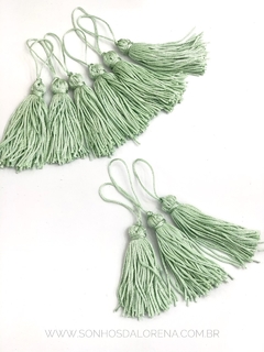 TASSEL POLIESTER 9,5 CM VERDE BB COM 2 UNIDADES