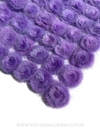 POMPONS ACHATADINHOS DE PELUCIA 4,5CM ROXO 2 UNIDADES