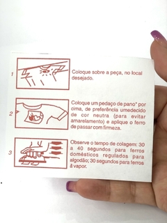 Imagem do APLIQUE TERMOCOLANTE URSINHO CORAÇÃO ROSA TAM G 8X11CM UNIDADE