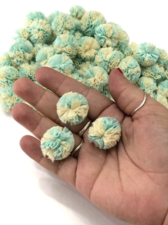 POMPOM DE MALHA 2,5CM KIT COM 10 UNIDADES MESCLADO na internet