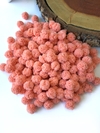 KIT COM 10 POMPONS DE MALHA DE 1,5CM SALMÃO