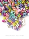 ENTREMEIO PASSANTE LETRAS TONS CANDY DE 12MM COM 30 GRAMAS