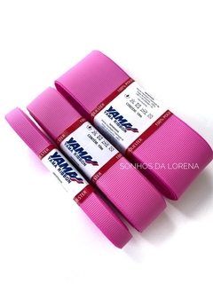 FITA GORGURÃO LISO YAMA COR 199 ROSA SCARPY COM 10 METROS