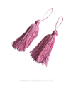 TASSEL POLIESTER 9,5 CM ROSA BÊBÊ COM 2 UNIDADES