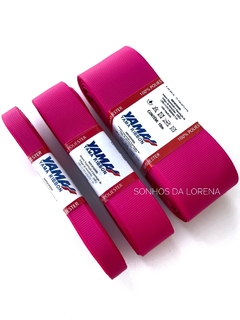 FITA GORGURÃO LISO YAMA COR 175 SHOCKING PINK COM 10 METROS