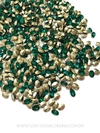 MICRO CHATONS 5MM ESMERALDA PCT COM 5 GRAMAS