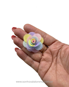 FLOR DELICADA EM VOIL 3X3,5 MULTICOLOR CANDY 2 UNIDADES - comprar online