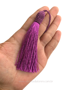 TASSEL POLIESTER ROXO 14CM UNIDADE - comprar online