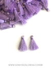 TASSEL LILÁS COM ARGOLA DOURADA DE 3CM KIT COM 2 UNIDADES