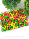 BOLAS EMBORRACHADAS MISTAS TONS NEON 8MM COM 30 GRAMAS