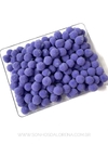 POMPOM DE FIBRA 10MM LAVANDA PACOTE COM 4 GRAMAS APROX. 50 UNIDADES