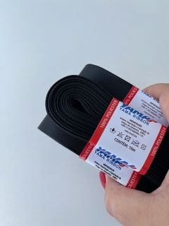 FITA GORGURÃO LISO YAMA COR 030 BLACK COM 10 METROS - comprar online