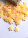 APLIQUE ESTRELINHAS PP TIE DYE ROSA E AMARELO KIT COM 02 UNIDADES TAMANHO 2CM