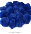 POMPOM DE PELUCIA 7CM AZUL ROYAL GRANDÃO UNIDADE