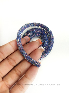 TUBO DE STRASS AZUL BIC TAMANHO 50CM - comprar online