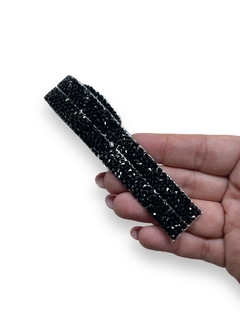 MANTA DE STRASS PRETA 1CM X 40CM (2 UNIDADES) - comprar online