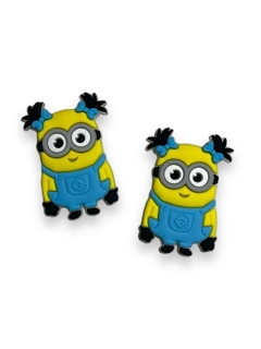 APLIQUE EMBORRACHADO MENINA MINIONS AZUL CLARO (MEU MALVADO FAVORITO) 3CM (2 UNIDADES)