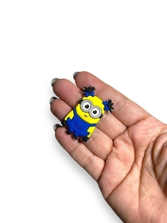 APLIQUE EMBORRACHADO MENINA MINIONS AZUL ESCURO (MEU MALVADO FAVORITO) 3CM (2 UNIDADES) - Sonhos da Lorena