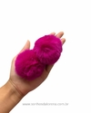 POMPOM DE PELUCIA 5 CM PINK (COM 2 UND)