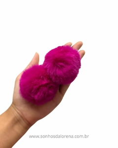 POMPOM DE PELUCIA 5 CM PINK (COM 2 UND)