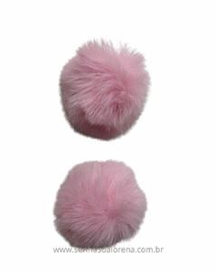 POMPOM DE PELUCIA 5 CM ROSA BB (COM 2 UND) - comprar online